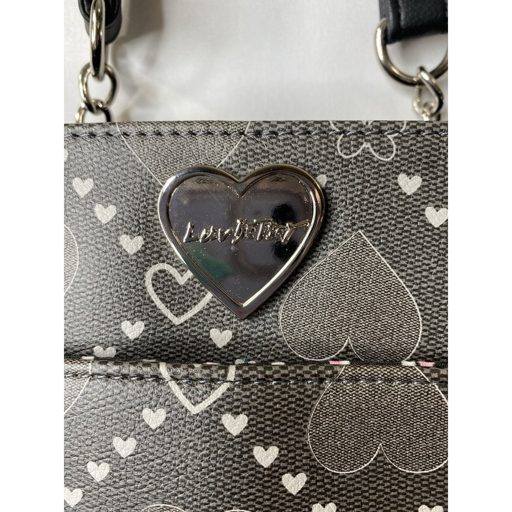 Luv Betsey By Betsey Johnson Women's Purse Tote Bag Valentine's Day Hearts Glam - Picture 3 of 16